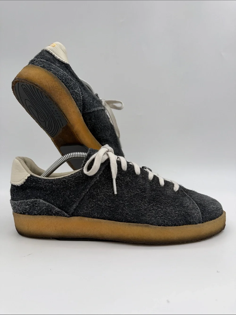 Clarks 1825 Tormatch Light Navy Shaggy Suede Casual Shoes 26162048 Mens Size 10